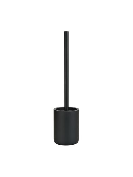 Scopino bagno Archway, Contenitore: poliresina, Manico: metallo, Nero, Ø 10 x Alt. 41 cm