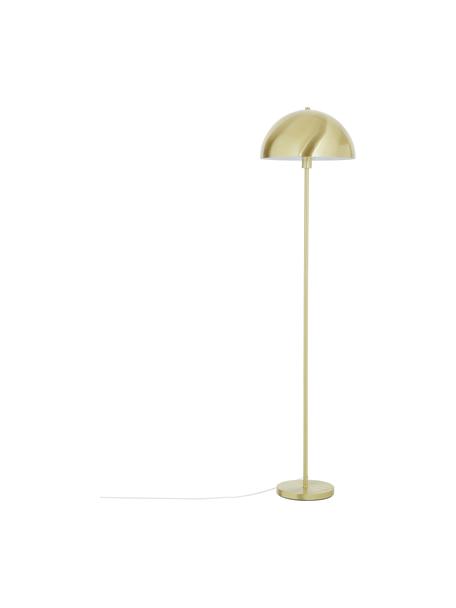 Lampada da terra Matilda, Paralume: metallo spazzolato, Base della lampada: metallo ottonato, Ottonato, Ø 40 x Alt. 164 cm