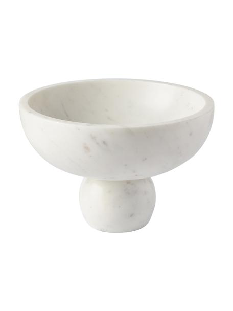 Coupe décorative en marbre blanc Levi, Marbre, Blanc, marbré, Ø 26 x haut. 17 cm