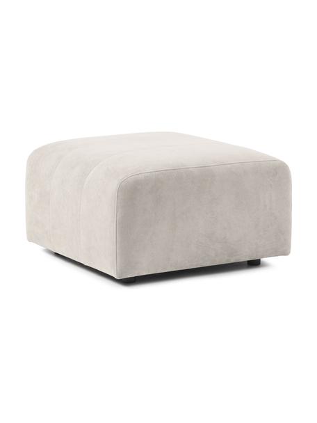 Sofa-Hocker Lena, Bezug: Webstoff (88% Polyester, , Gestell: Kiefernholz, Schichtholz,, Webstoff Cremeweiss, B 76 x T 76 cm