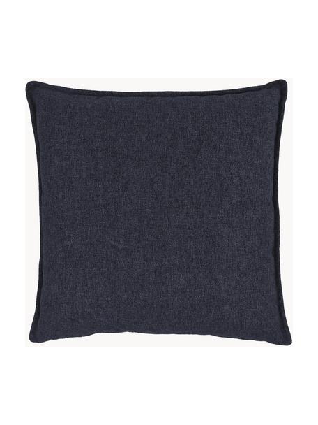 Bankkussen Lennon, Bekleding: 100% polyester, Donkerblauw, B 60 x L 60 cm