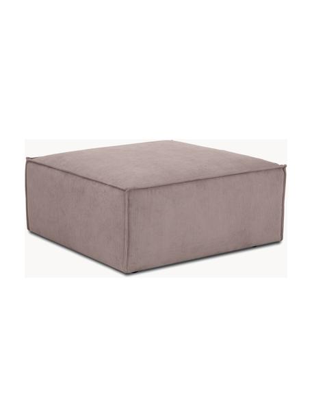 Sofa-Hocker Lennon aus Cord, Bezug: Cord (92 % Polyester, 8 %, Gestell: Massives Kiefernholz FSC-, Cord Taupe, B 88 x T 88 cm