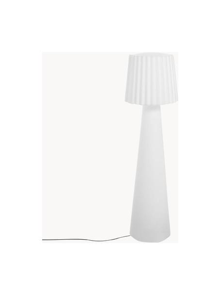 Exteriérová stojací lampa se zástrčkou Lady, Bílá, Ø 30 cm, V 110 cm