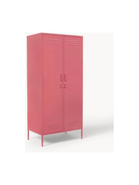 Petite armoire Twinny, Acier, revêtement par poudre, Vieux rose, larg. 85 x haut. 183 cm