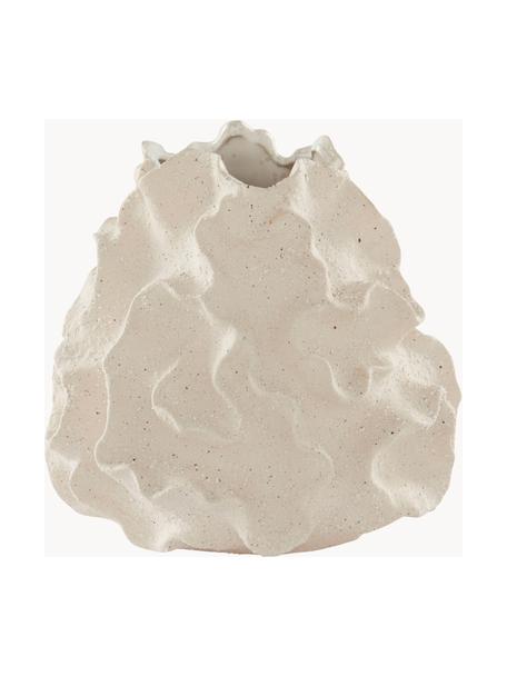 Design Vase Iva, handgefertigt, Keramik, Off White, Ø 24 x H 22 cm
