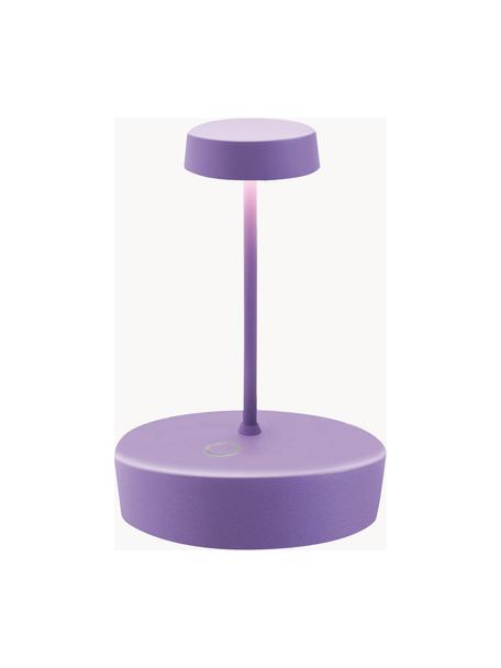 Lámpara de mesa LED móvil regulable Swap Mini, Lámpara: aluminio recubierto Cable, Lila, Ø 10 x Al 15 cm