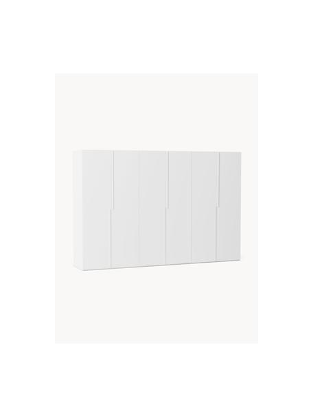 Modulaire draaideurkast Leon, 300 cm breed, diverse varianten, Wit, Basis interieur, B 300 x H 200 cm