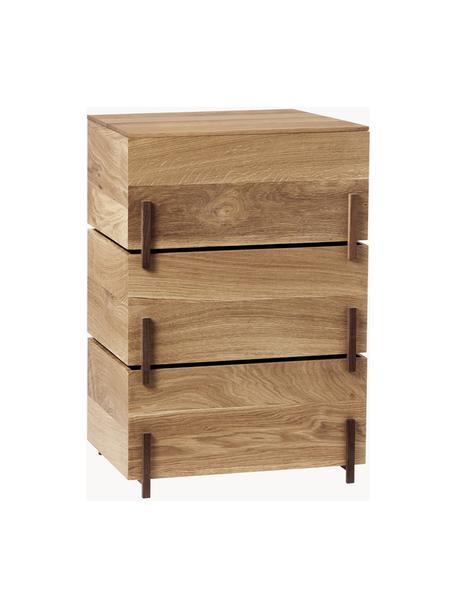 Estanteria de madera de roble Stack, Madera de roble con certificado FSC, Madera de roble barnizada, An 50 x Al 68 cm