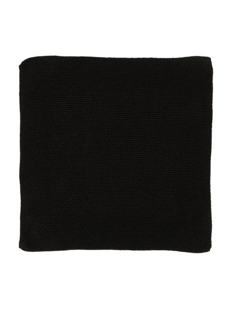 Katoenen vaatdoeken Soft in zwart, 3 stuks, 100% katoen, Zwart, B 10 x L 16 cm