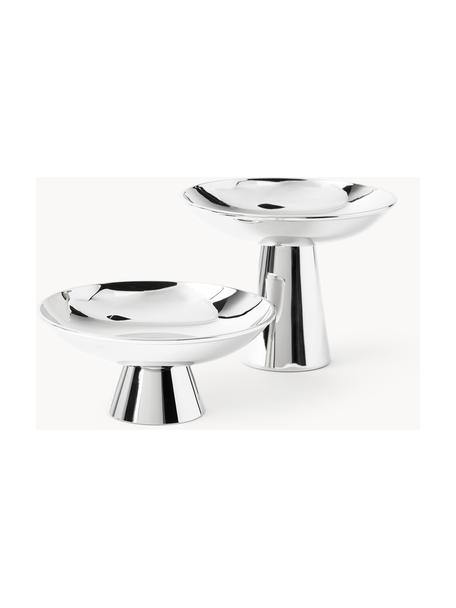 Set di 2 ciotole decorative Celona, Metallo, Argentato, Set in varie misure