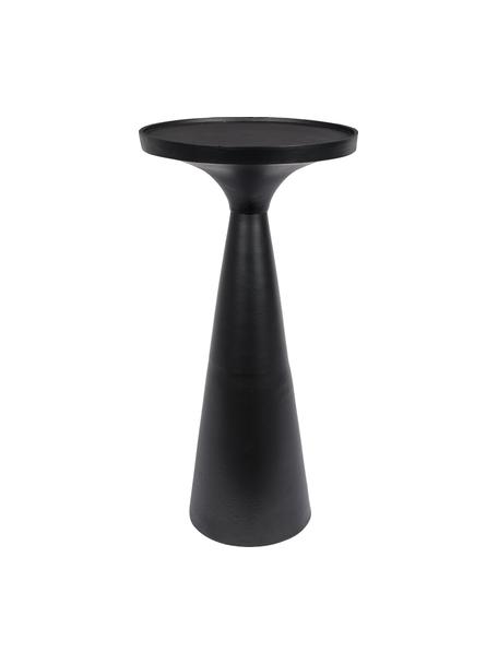 Pomocný stolík Floss, Hliník s práškovým náterom, Čierna, Ø 28 x V 56 cm