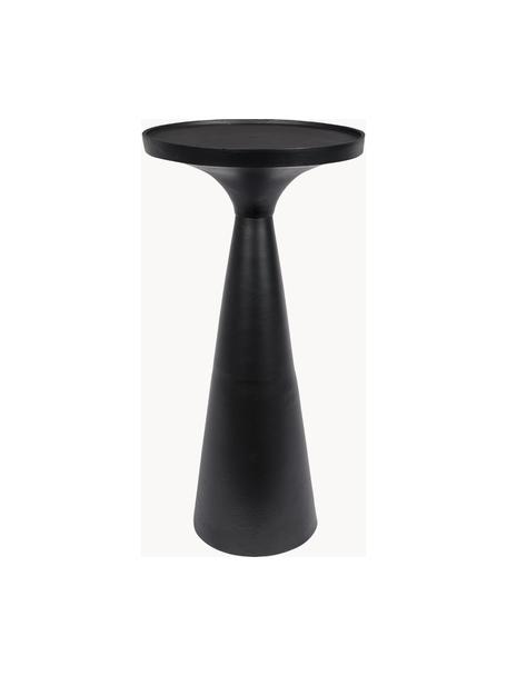 Tavolino Floss, Alluminio, verniciato a polvere, Nero, Ø 28 x Alt. 56 cm