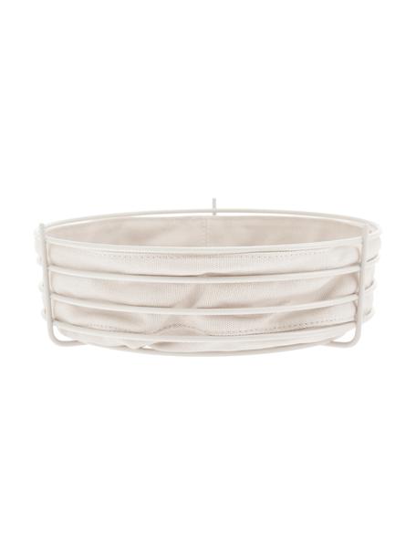 Broodmand Gola, Broodmand: gecoat metaal, Lichtbeige, Ø 26 x H 8 cm