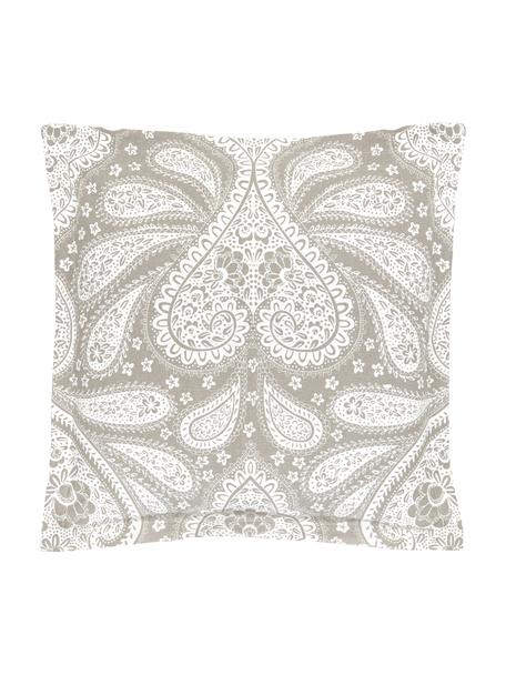 Kissenhülle Manon mit Paisley-Muster, 100% Bio-Baumwolle, GOTS-zertifiziert, Taupe, B 45 x L 45 cm