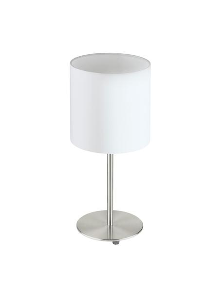 Lampa nocna Mick, Biały, odcienie srebrnego, ∅ 18 x W 40 cm