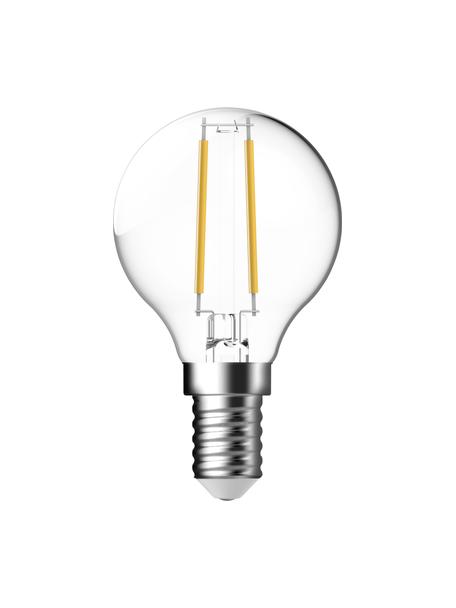 Lampadina E14, bianco caldo, 2 pz, Paralume: vetro, Base lampadina: alluminio, Trasparente, Ø 5 x Alt. 8 cm, 2 pz
