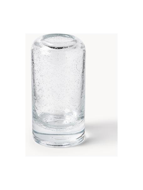 Petit vase soufflé bouche avec bulles d'air Dylla, haut. 16, Verre sodo-calcique, Transparent, Ø 8 x haut. 16 cm