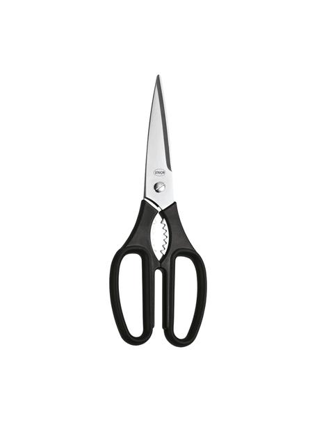 Kuchyňské nůžky Tradition, Stříbrná, černá, D 23 cm