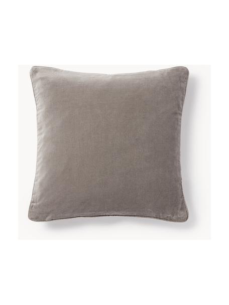 Housse de coussin en velours Dana, 100 % coton

Le matériau est certifié STANDARD 100 OEKO-TEX®, 21.HCN.84376, Hohenstein, Taupe, larg. 40 x long. 40 cm