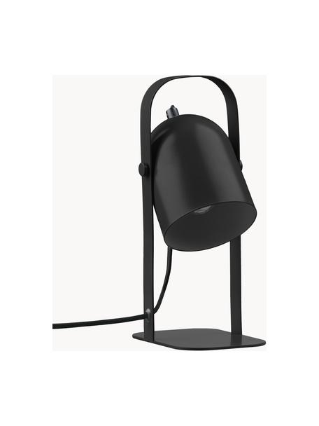 Verstelbare tafellamp Nesvik, Lamp: bekleed ijzer, Zwart, B 11 x H 29 cm