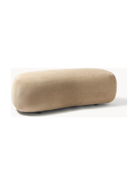 XL-Hocker Alba, Bezug: 97% Polyester, 3% Nylon D, Gestell: Massives Fichtenholz, Bir, Füße: Kunststoff Dieses Produkt, Webstoff Beige, B 130 x T 62 cm