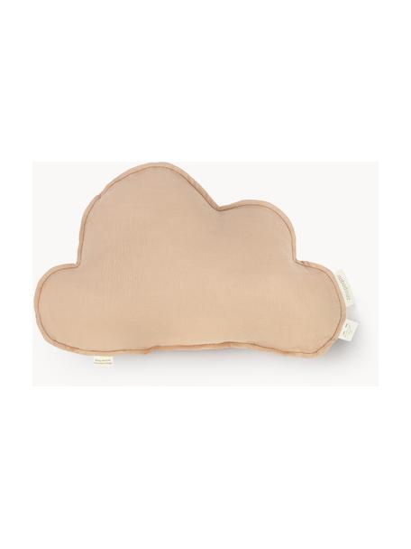 Cojín peluche de lino Cloud, Funda: 100% lino, Beige, An 24 x L 38 cm