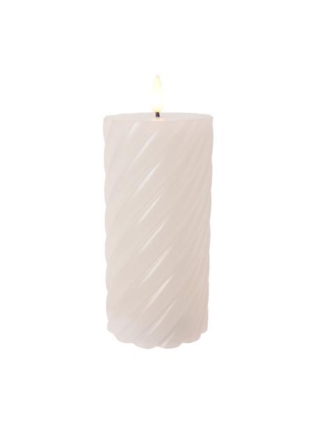 Bougie pilier en cire LED à piles Wiktor, 2 pièces, Cire, Blanc, Ø 8 x haut. 18 cm