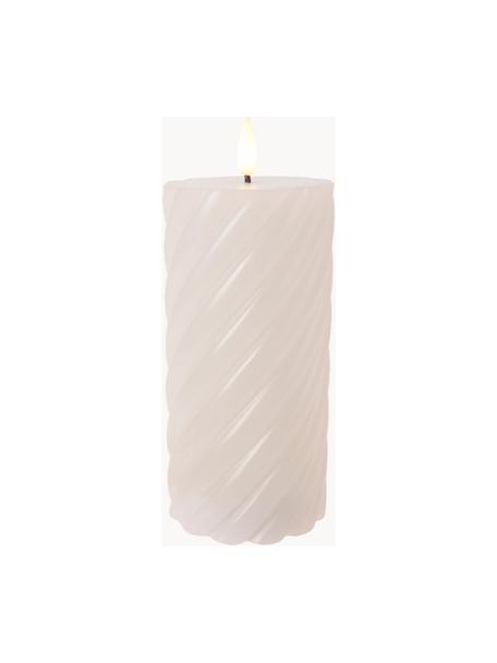 Świeca pieńkowa LED zasilana na baterie Wiktor, 2 szt., Wosk, Biały, Ø 8 x W 18 cm