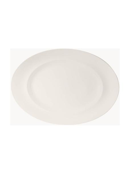 Plat de service en porcelaine For Me, Porcelaine, Blanc, larg. 41 x haut. 29 cm