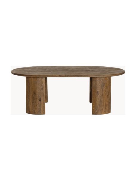 Tavolino ovale in legno di mango Orlando, Legno di mango, Legno di mango, Larg. 130 x Prof. 80 cm