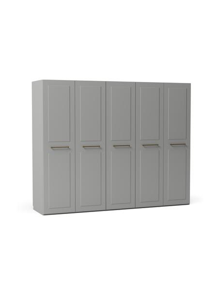 Modularer Drehtürenschrank Charlotte, 250 cm Breite, mehrere Varianten, Korpus: Spanplatte, FSC-zertifizi, Grau, Basic Interior, Höhe 200 cm