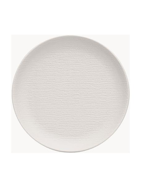 Piatti colazione in melamina Trama 4 pz, Melamina, Bianco opaco, Ø 16 x Alt. 2 cm