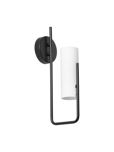Aplique Vivian, Pantalla: vidrio opalino, Negro, An 13 x Al 36 cm