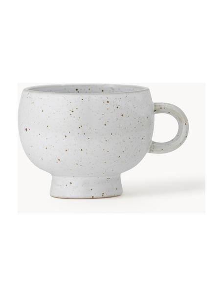 Tasse artisanale avec émail réactif Emilo, Grès cérame, Blanc, Ø 9 x haut. 7 cm, 300 ml