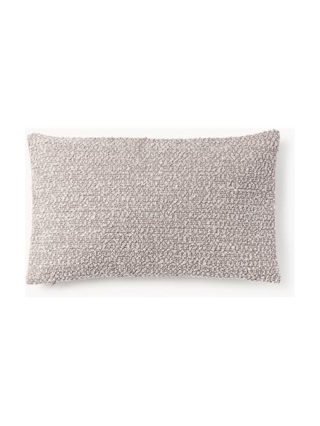 Housse de coussin 30x50 en tissu bouclé Bellamie, Tissu bouclé (95 % polyester, 5 % polyacrylique)

Le bouclé est un matériau qui se caractérise par sa structure incurvée irrégulière. La surface caractéristique est créée par des boucles tissées de fils de différents types, qui confèrent au tissu une structure unique. La structure bouclée a un effet à la fois isolant et moelleux, ce qui rend le tissu particulièrement douillet, Tissu bouclé grège, larg. 30 x long. 50 cm