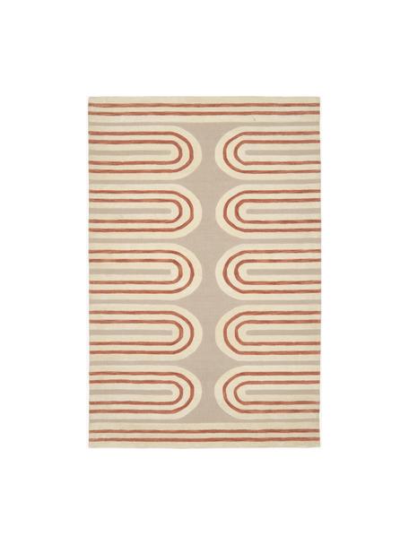 Tappeto in lana taftato a mano Arne, Retro: cotone Nel caso dei tappe, Beige, terracotta, bianco crema, Larg. 200 x Lung. 300 cm (taglia L)