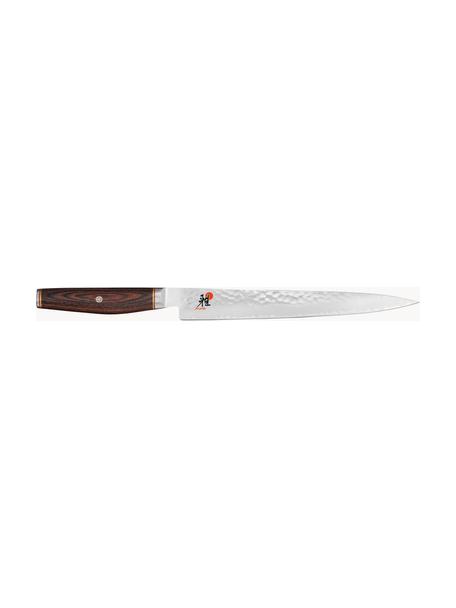 Sujihiki nůž Miyabi, Stříbrná, tmavé dřevo, D 38 cm