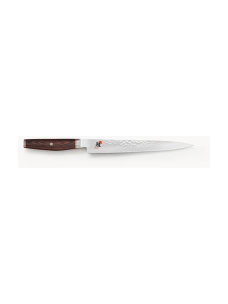 Coltello Sujihiki Miyabi, Maniglia: legno Pakka, Argentato, legno scuro, Lunghezza 38 cm