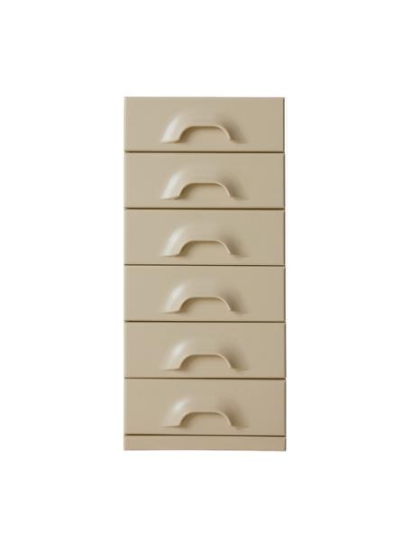 Highboard Ginger, Mitteldichte Holzfaserplatte (MDF), Cremeweiß, B 45 x H 98 cm