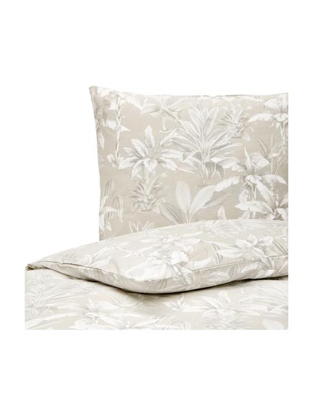 Bavlnená posteľná bielizeň Shanida, Béžová, 155 x 220 cm + 1 vankúš 80 x 80 cm