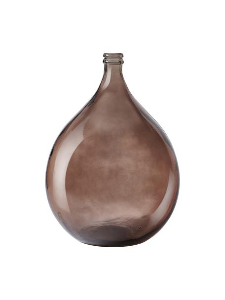 Vase de sol en verre recyclé brun foncé Dante, Verre recyclé, Gris, larg. 40 x haut. 56 cm