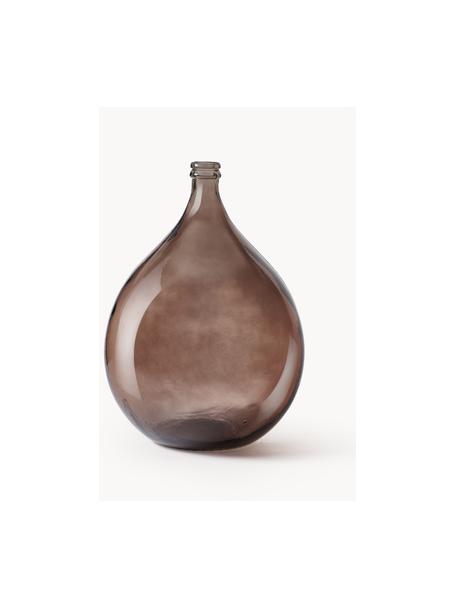 Vaso da terra in vetro riciclato Dante, Vetro riciclato, Marrone scuro, Ø 40 x Alt. 56 cm
