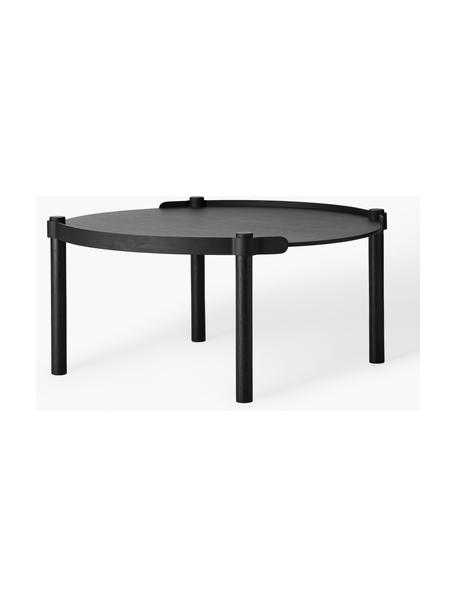 Mesa de centro redonda de madera de roble Woody, Madera de roble

Este producto está hecho de madera de origen sostenible y con certificación FSC®., Madera de roble pintada en negro, Ø 80 cm