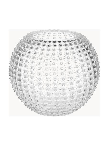 Ręcznie wykonany wazon Hobnail Globe, Szkło, Transparentny, Ø 25 x W 22 cm