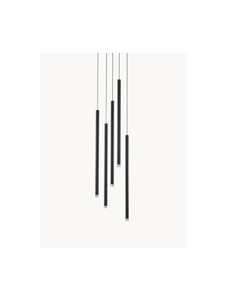 Lámpara de techo pequeña LED Dandia, Negro, Ø 36 cm