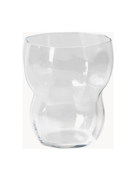 Mundgeblasene Wassergläser Limfjord, 4 Stück, Glas, mundgeblasen, Transparent, Ø 9 x H 11 cm, 350 ml