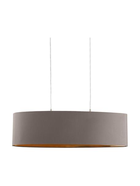 Oválné závěsné svítidlo Jamie, Stříbrná, šedá, Š 78 cm, V 22 cm