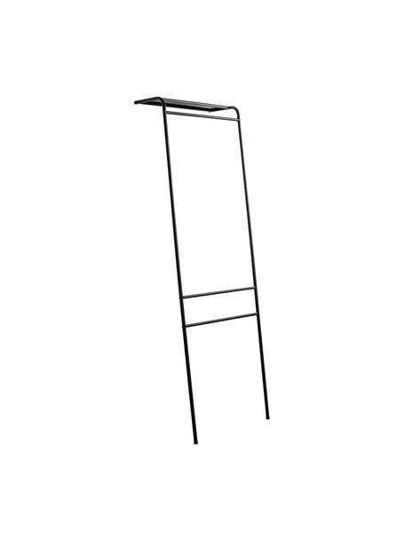 Metalen handdoekrek Wando, Gelakt metaal, Zwart, B 60 x H 180 cm