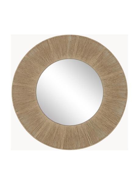 Miroir mural rond corde Citra, Beige, Ø 90 x prof. 3 cm