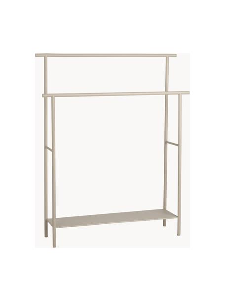 Étagère porte-serviettes Dora, Acier inoxydable, revêtement par poudre, Beige clair, mat, larg. 73 x haut. 88 cm